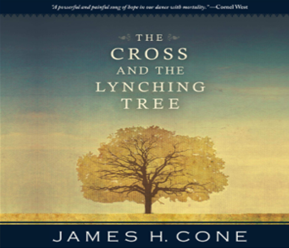 Book cover with lone tree silhouette