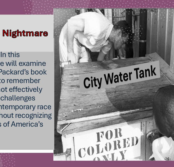 Segregated 'For Colored Only' city water tank