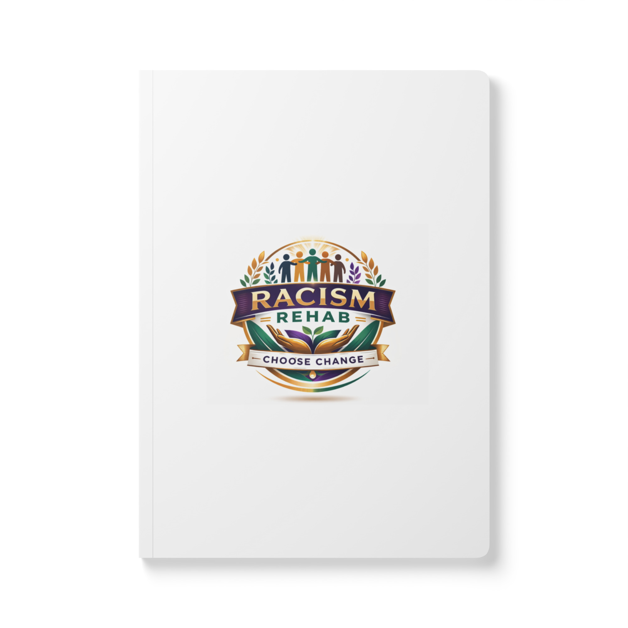 Racism Rehab logo on white book cover