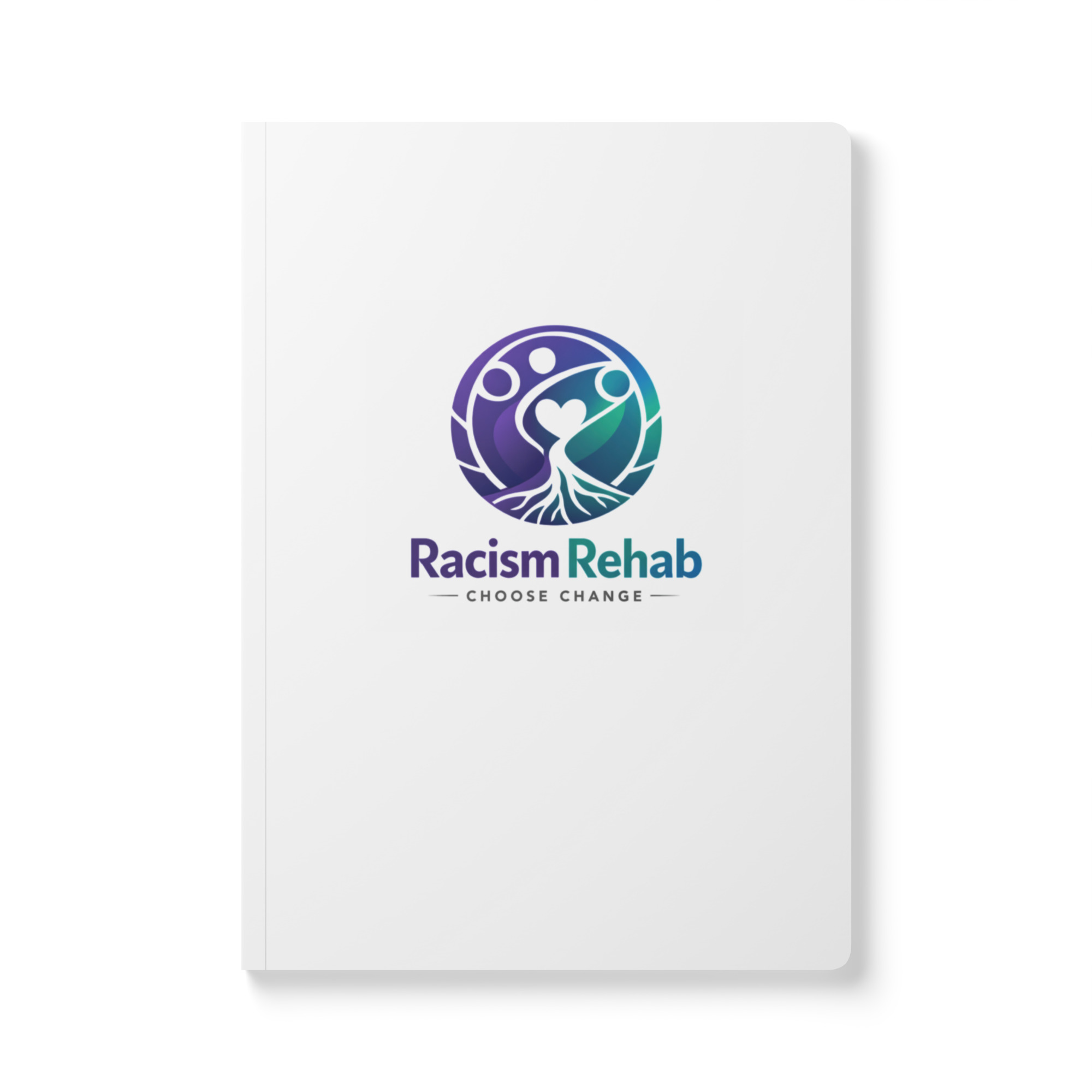 Racism Rehab logo with heart and roots