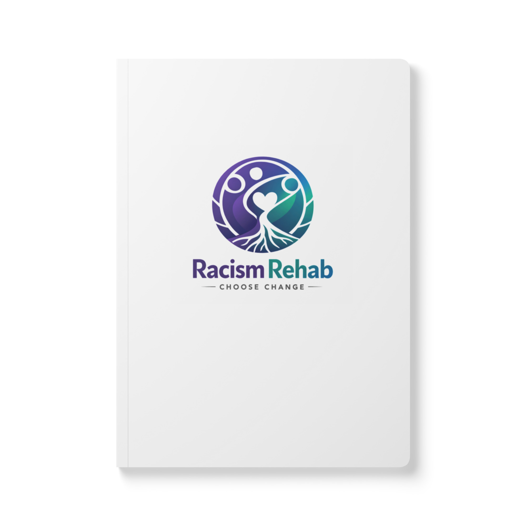 Racism Rehab logo on white book cover